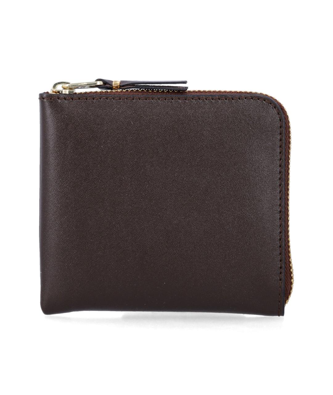 COMME DES GARÇONS WALLET Коричневый кожаный кошелек, фото 1