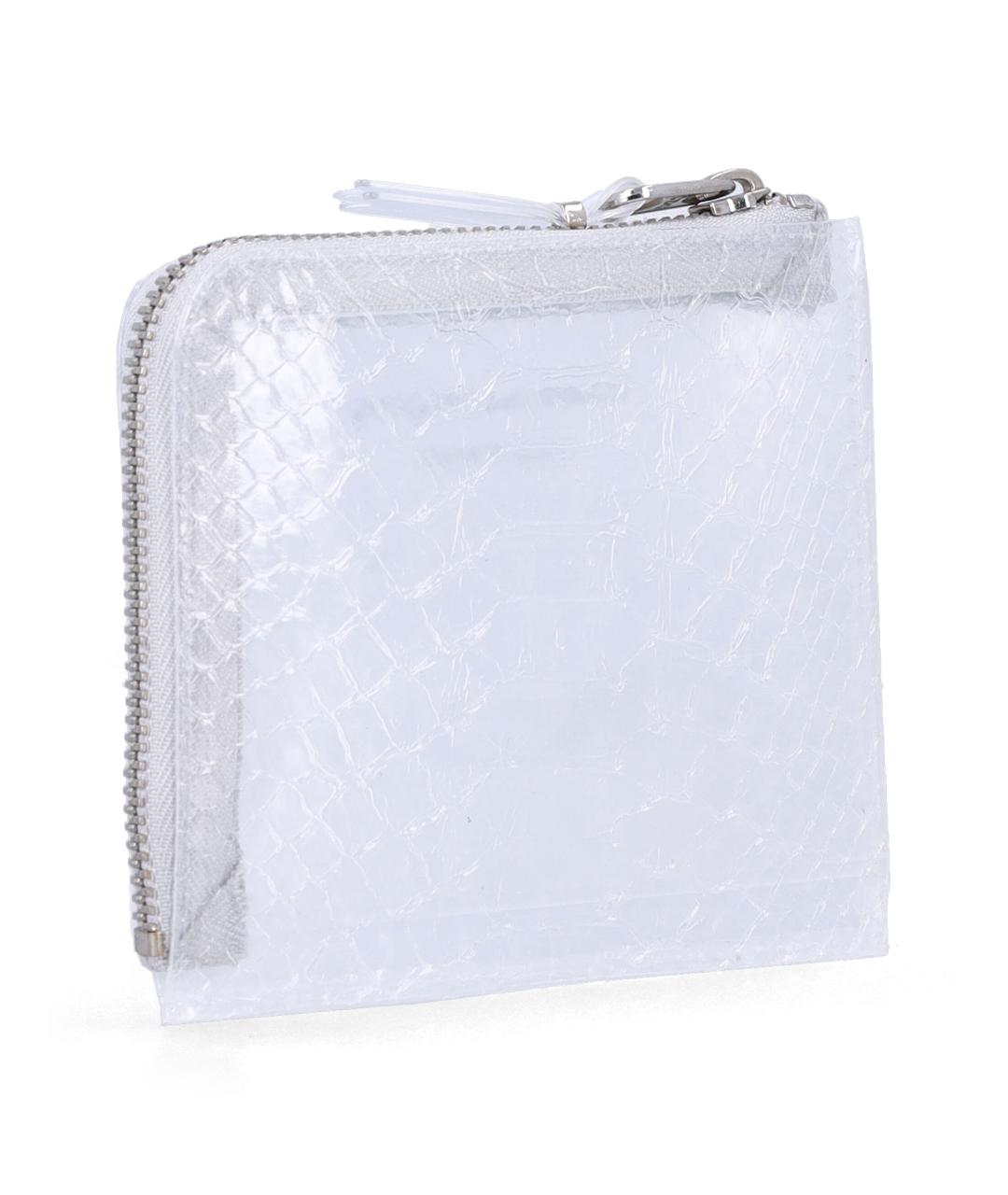 COMME DES GARÇONS WALLET Белый кошелек из лакированной кожи, фото 2