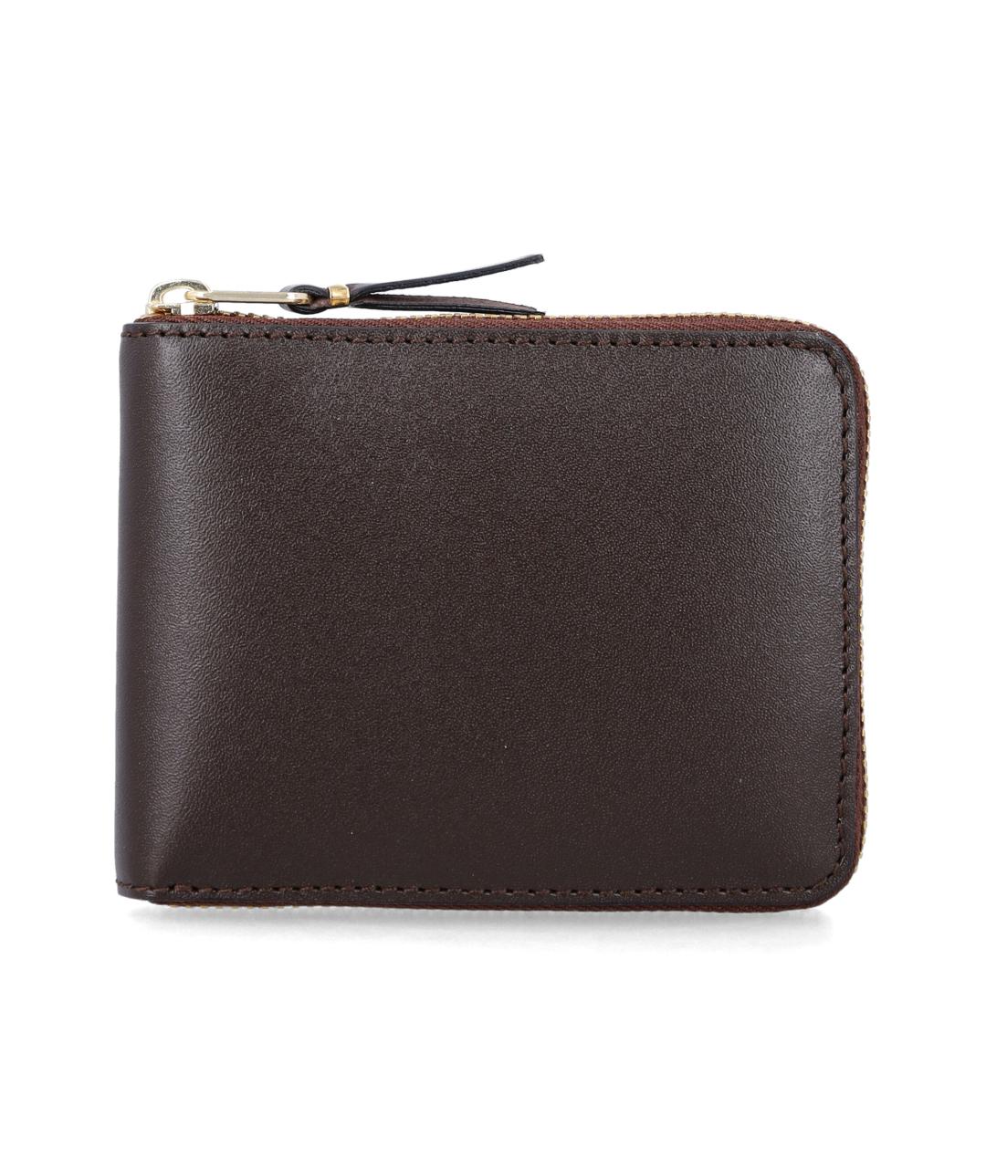 COMME DES GARÇONS WALLET Коричневый кожаный кошелек, фото 1
