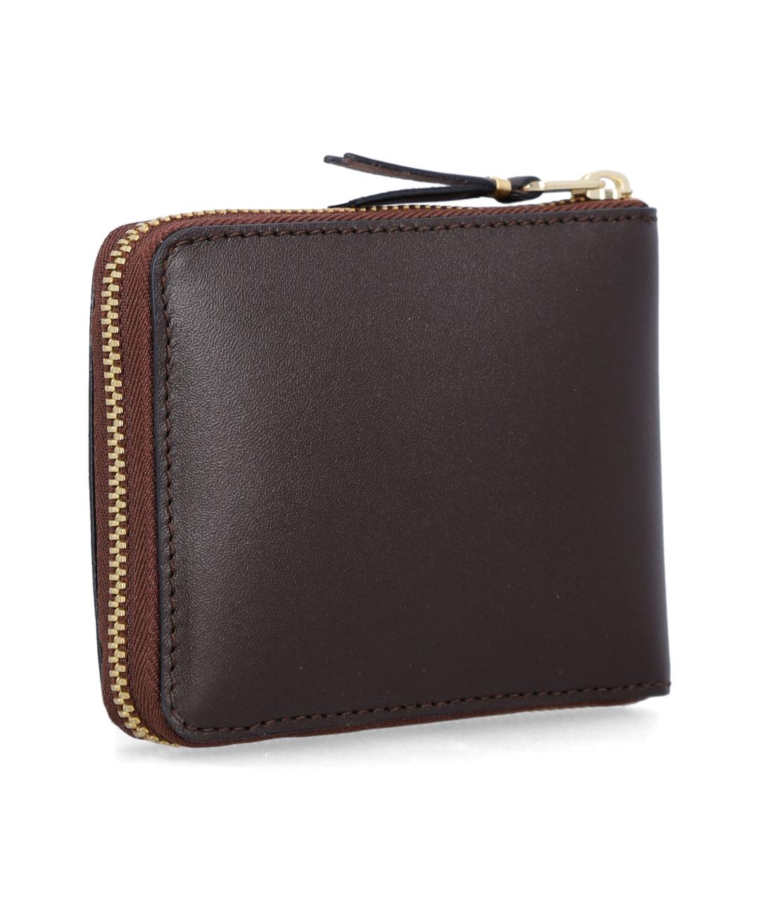 COMME DES GARÇONS WALLET Коричневый кожаный кошелек, фото 2