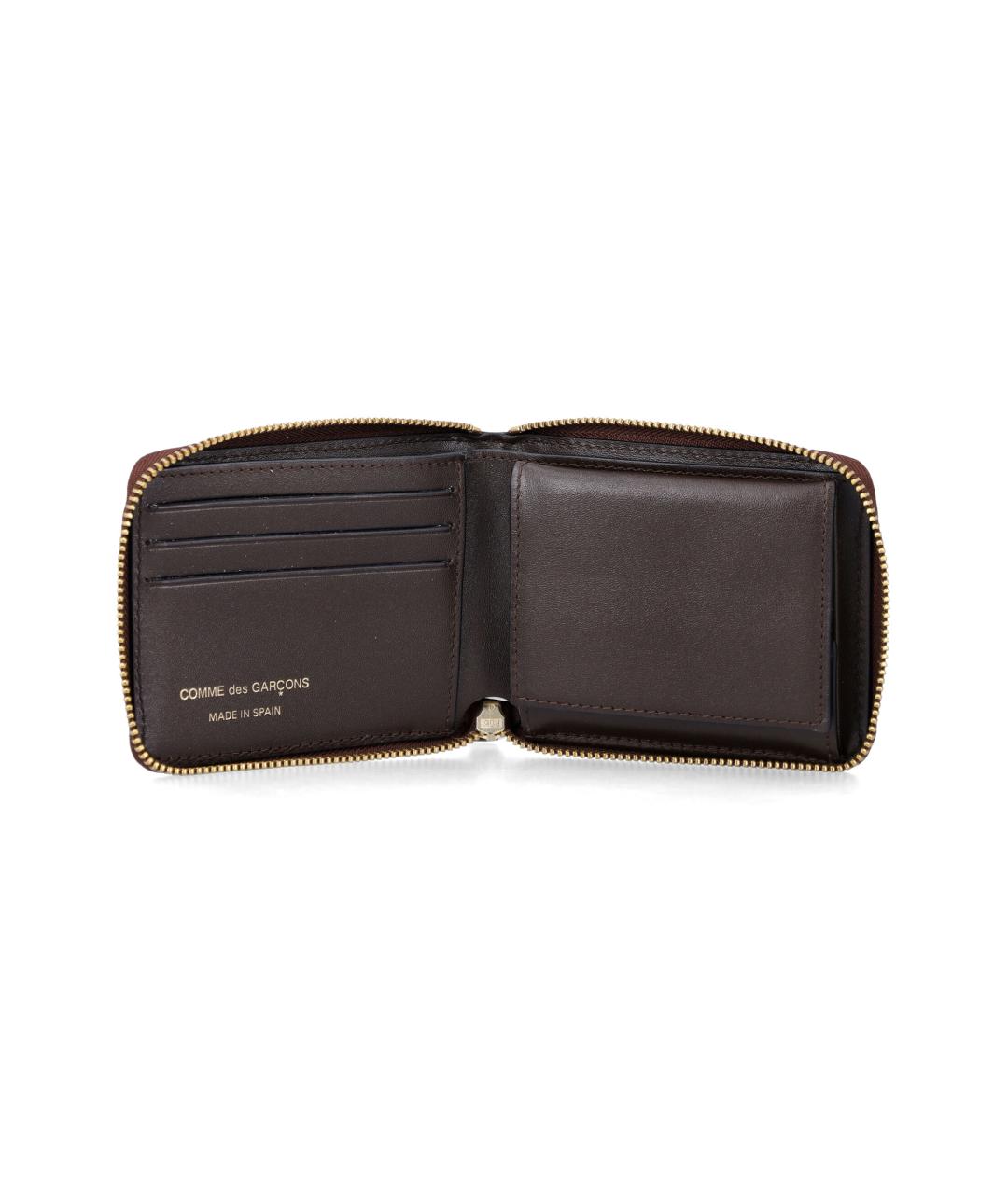 COMME DES GARÇONS WALLET Коричневый кожаный кошелек, фото 3