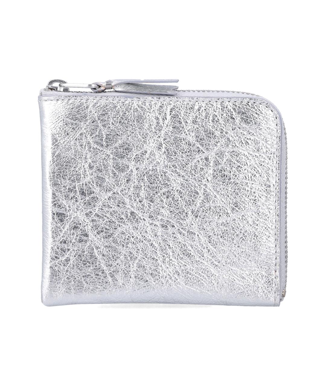 COMME DES GARÇONS WALLET Серебряный кожаный кошелек, фото 1