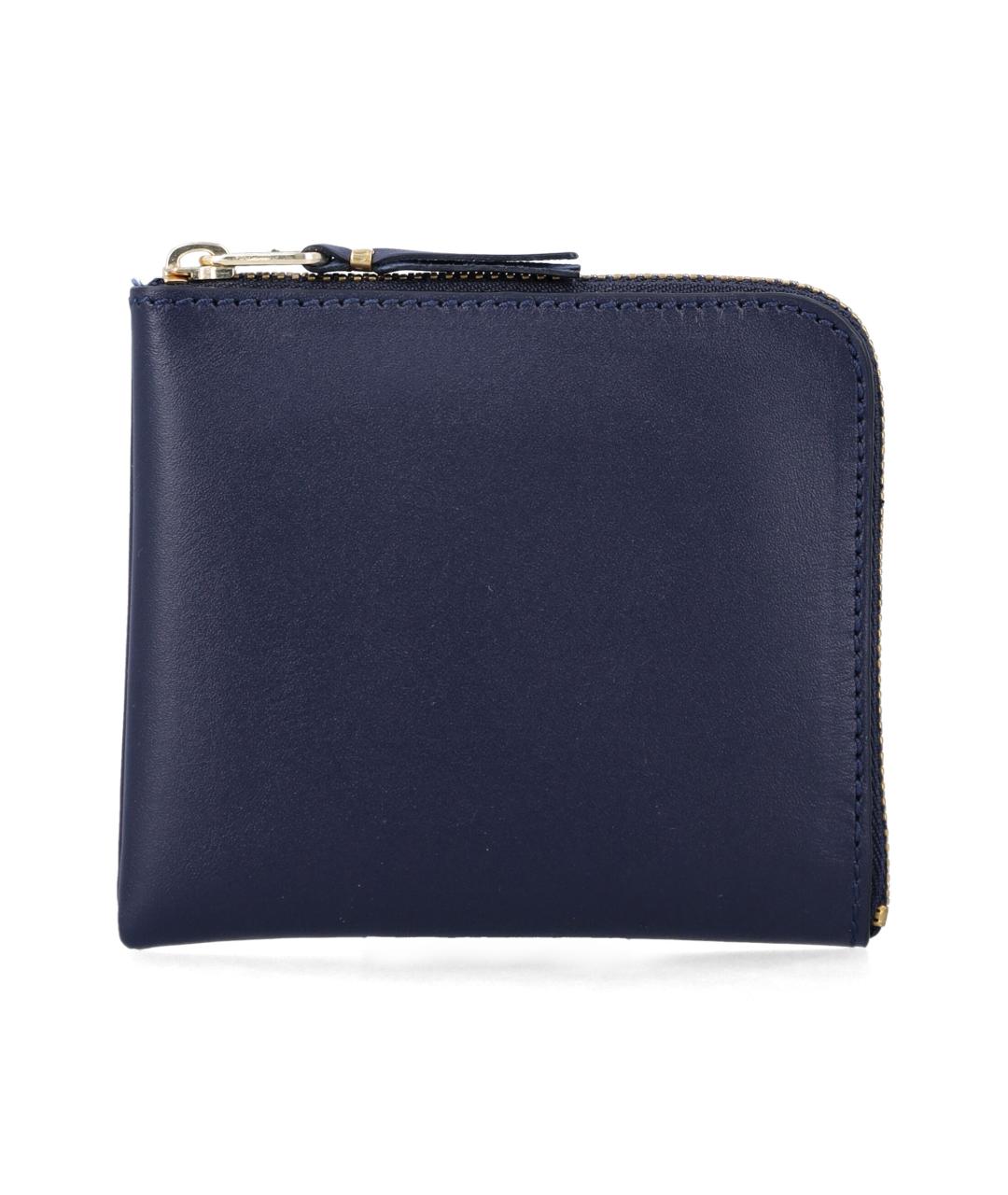 COMME DES GARÇONS WALLET Синий кожаный кошелек, фото 1