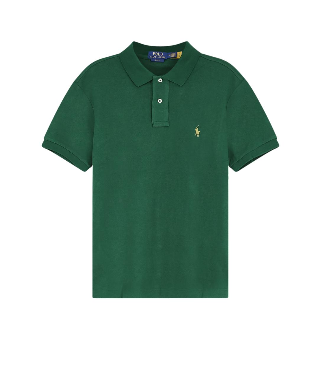 POLO RALPH LAUREN Зеленая хлопковая футболка, фото 1