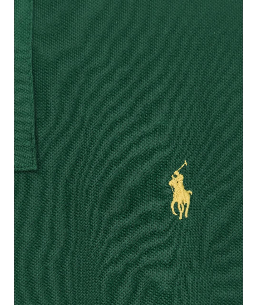 POLO RALPH LAUREN Зеленая хлопковая футболка, фото 3