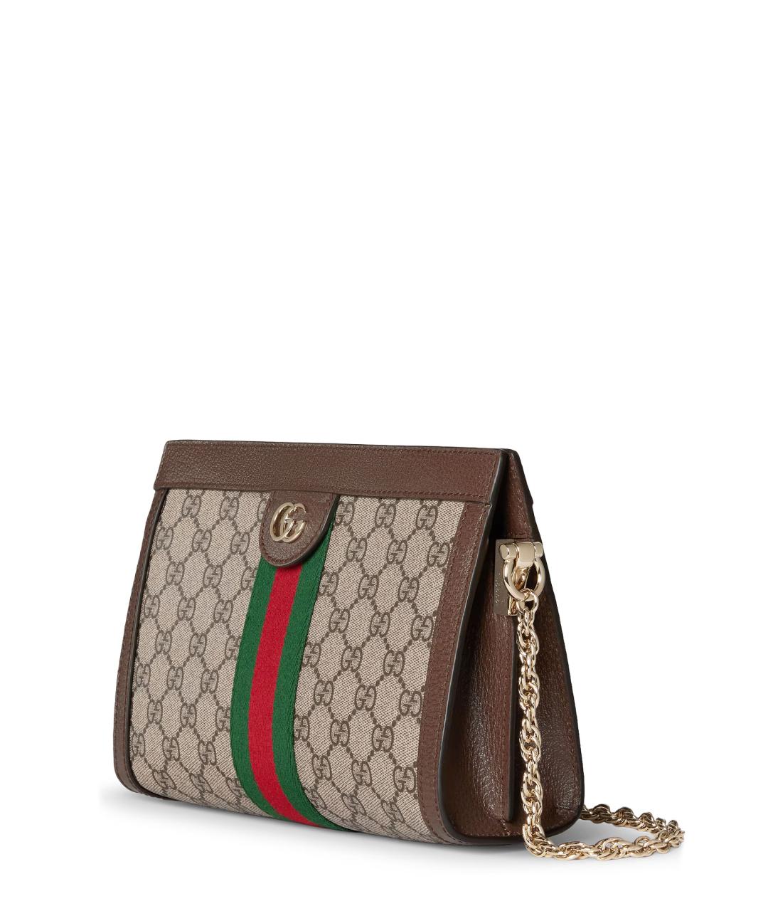 GUCCI Бежевая тканевая сумка через плечо, фото 3