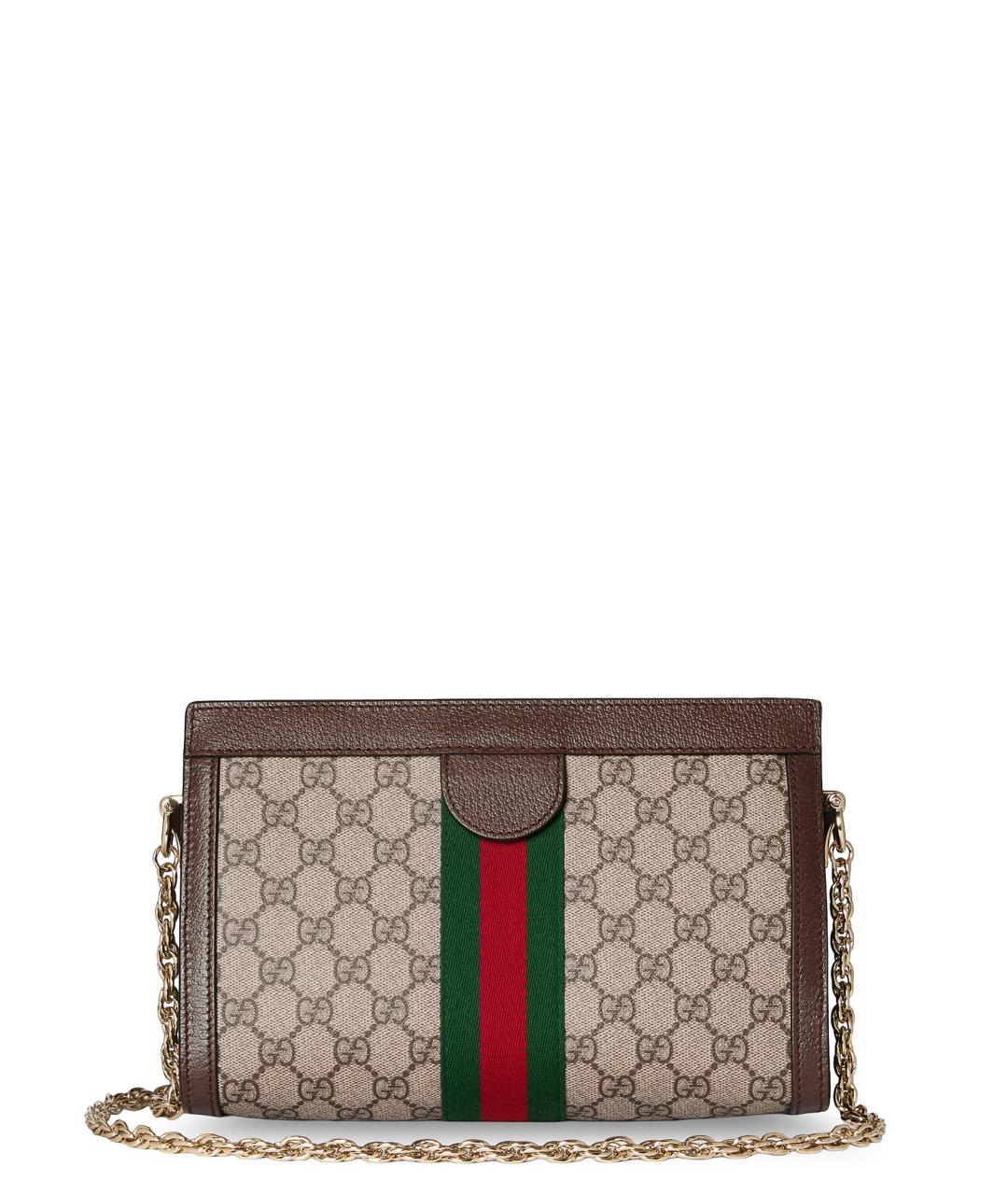 GUCCI Бежевая тканевая сумка через плечо, фото 2