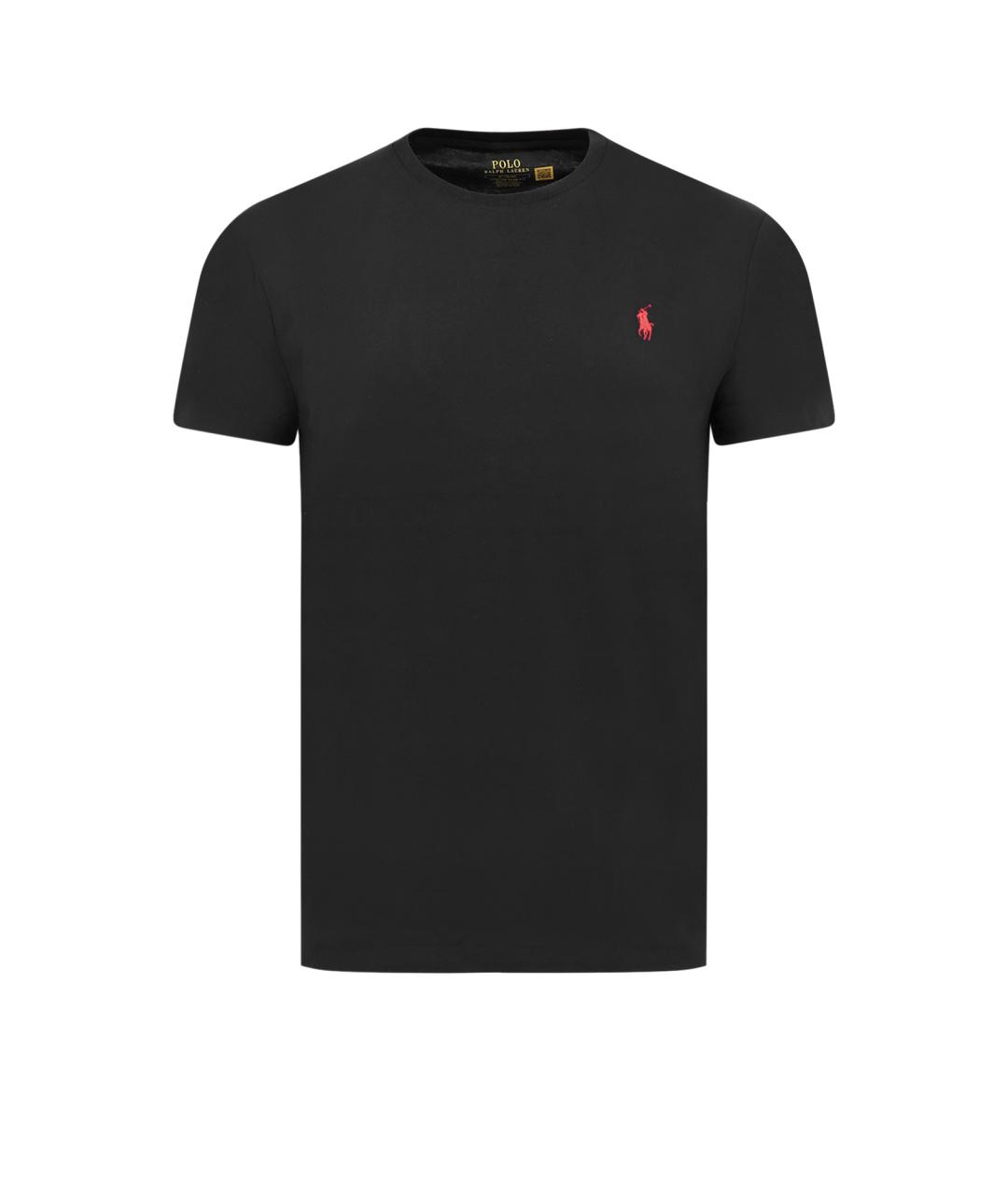POLO RALPH LAUREN Черная хлопковая футболка, фото 3