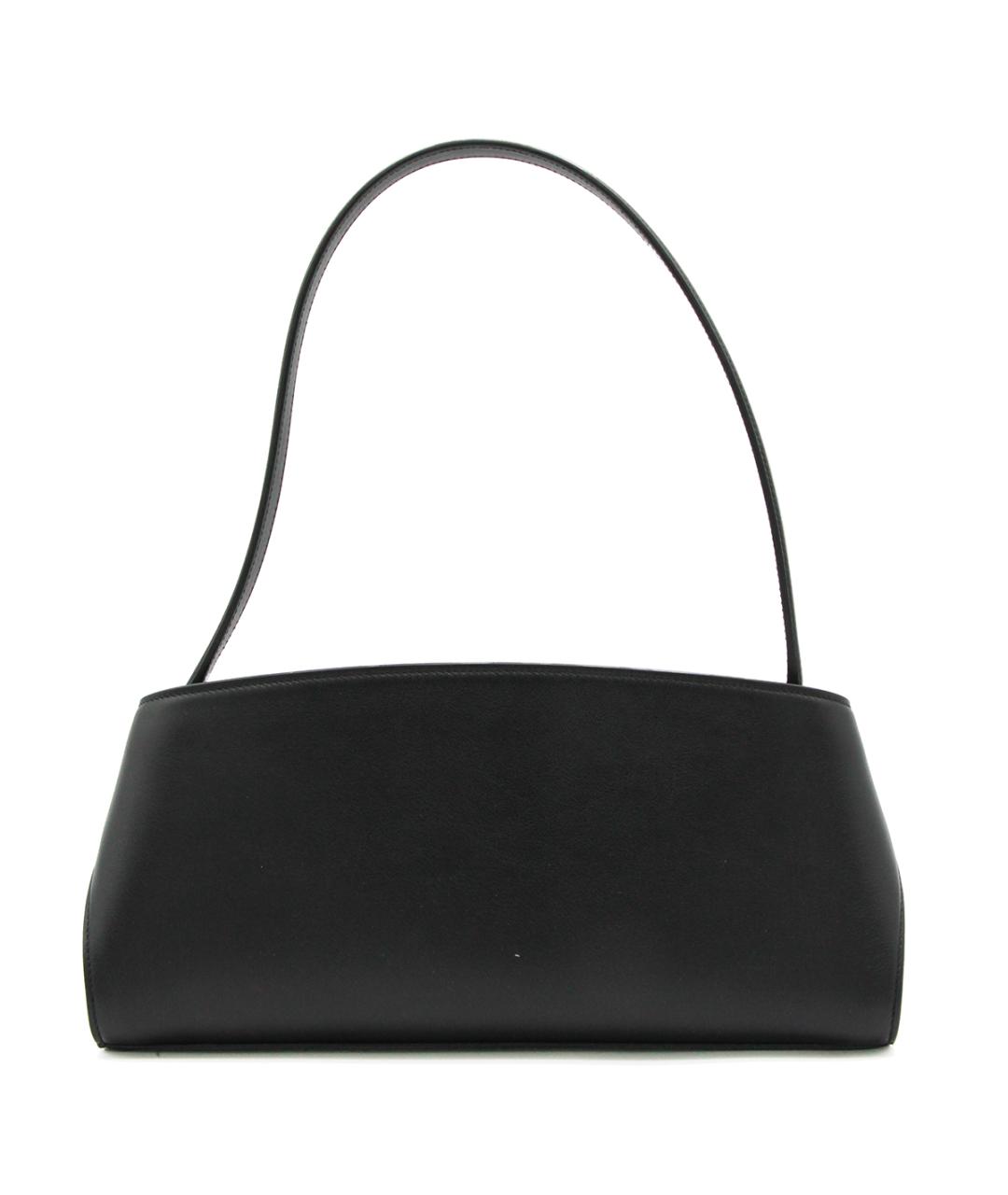 FERRAGAMO Черная кожаная сумка тоут, фото 3