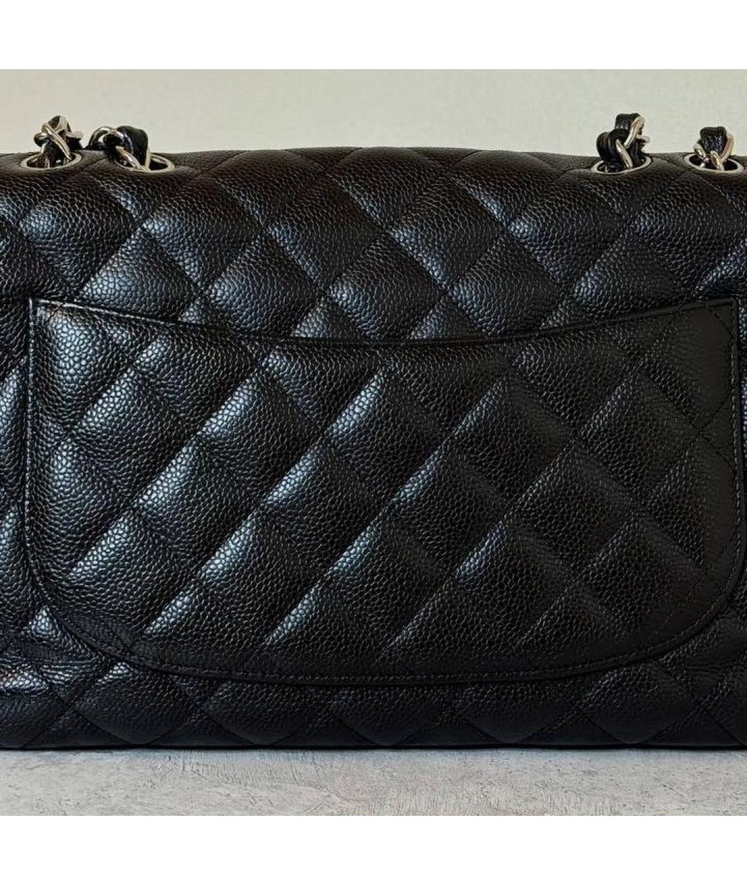 CHANEL Черная кожаная сумка через плечо, фото 3