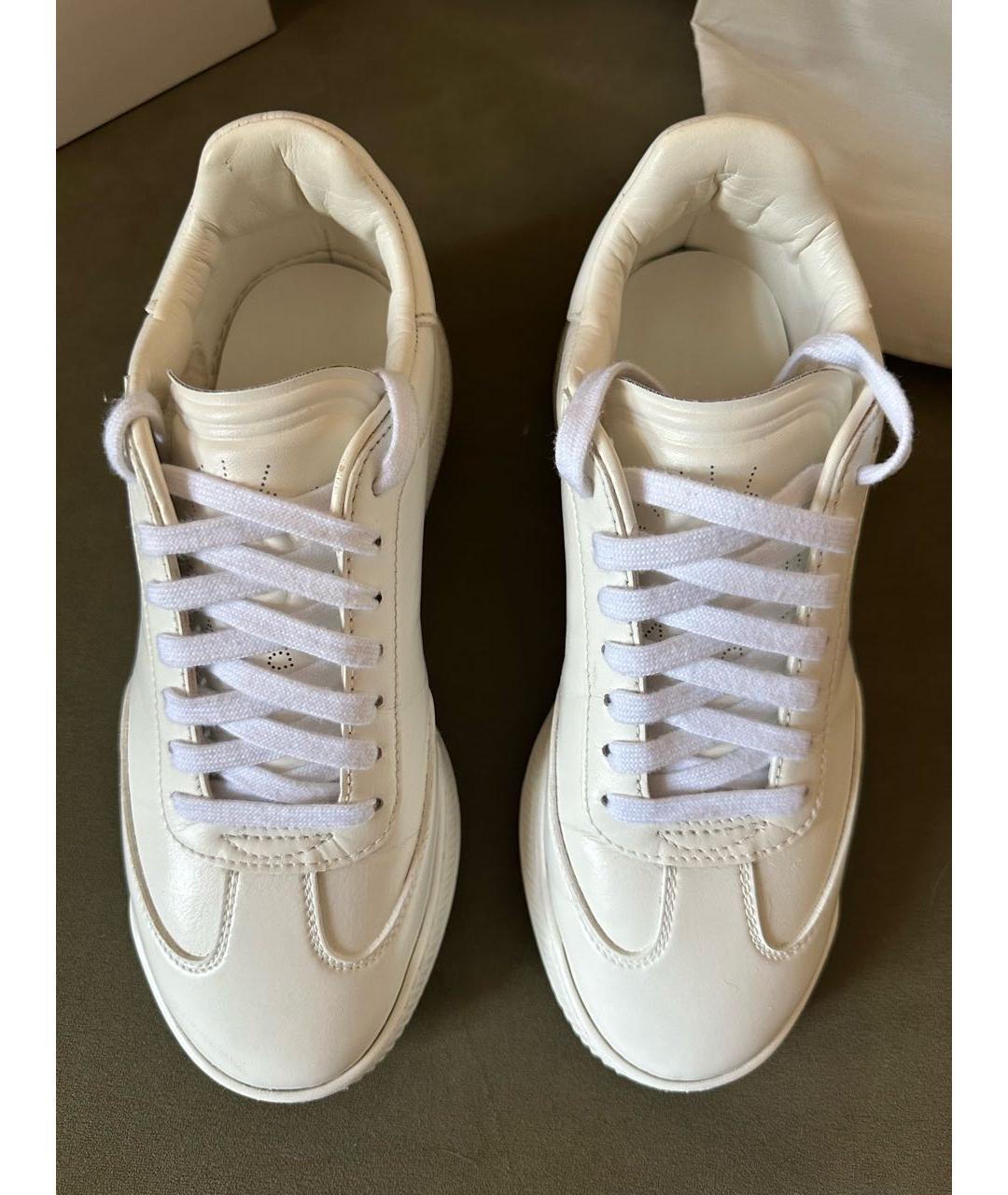 STELLA MCCARTNEY Белые кожаные кроссовки, фото 3