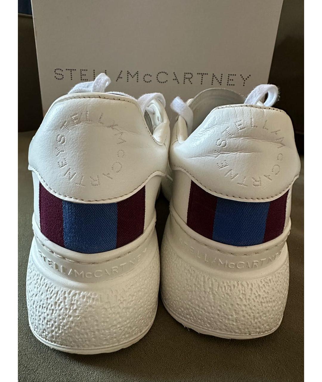 STELLA MCCARTNEY Белые кожаные кроссовки, фото 7