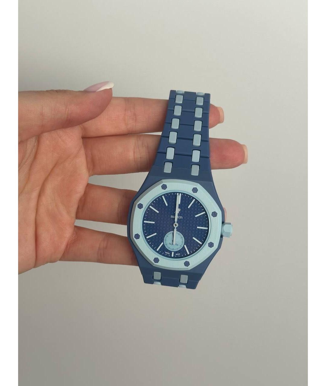 Swatch Синие часы, фото 6