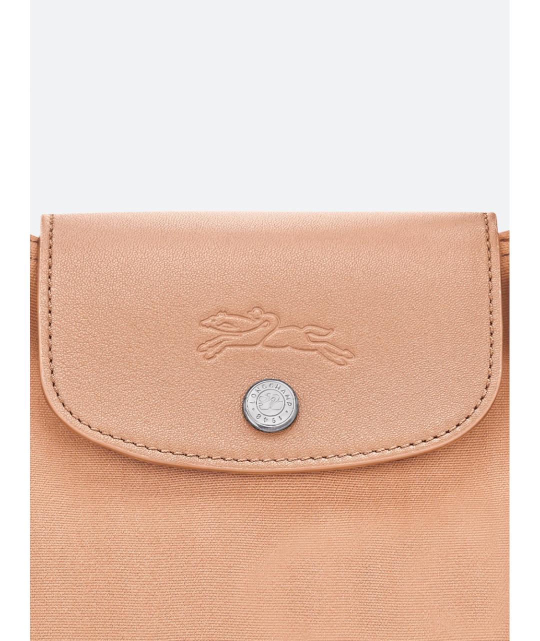 LONGCHAMP Бежевая хлопковая сумка тоут, фото 4