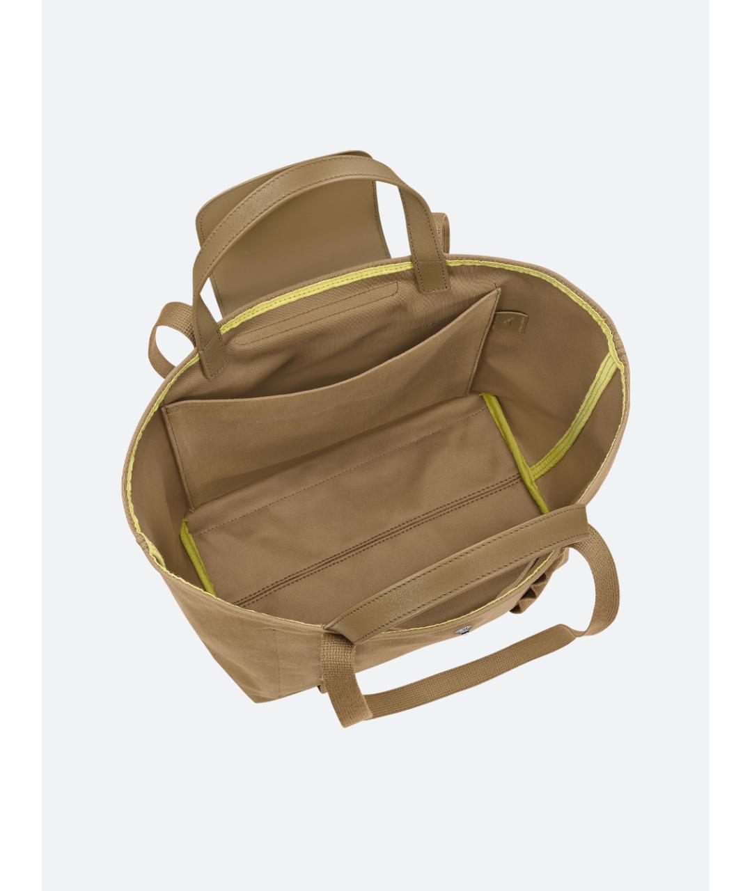 LONGCHAMP Бежевая тканевая сумка тоут, фото 4
