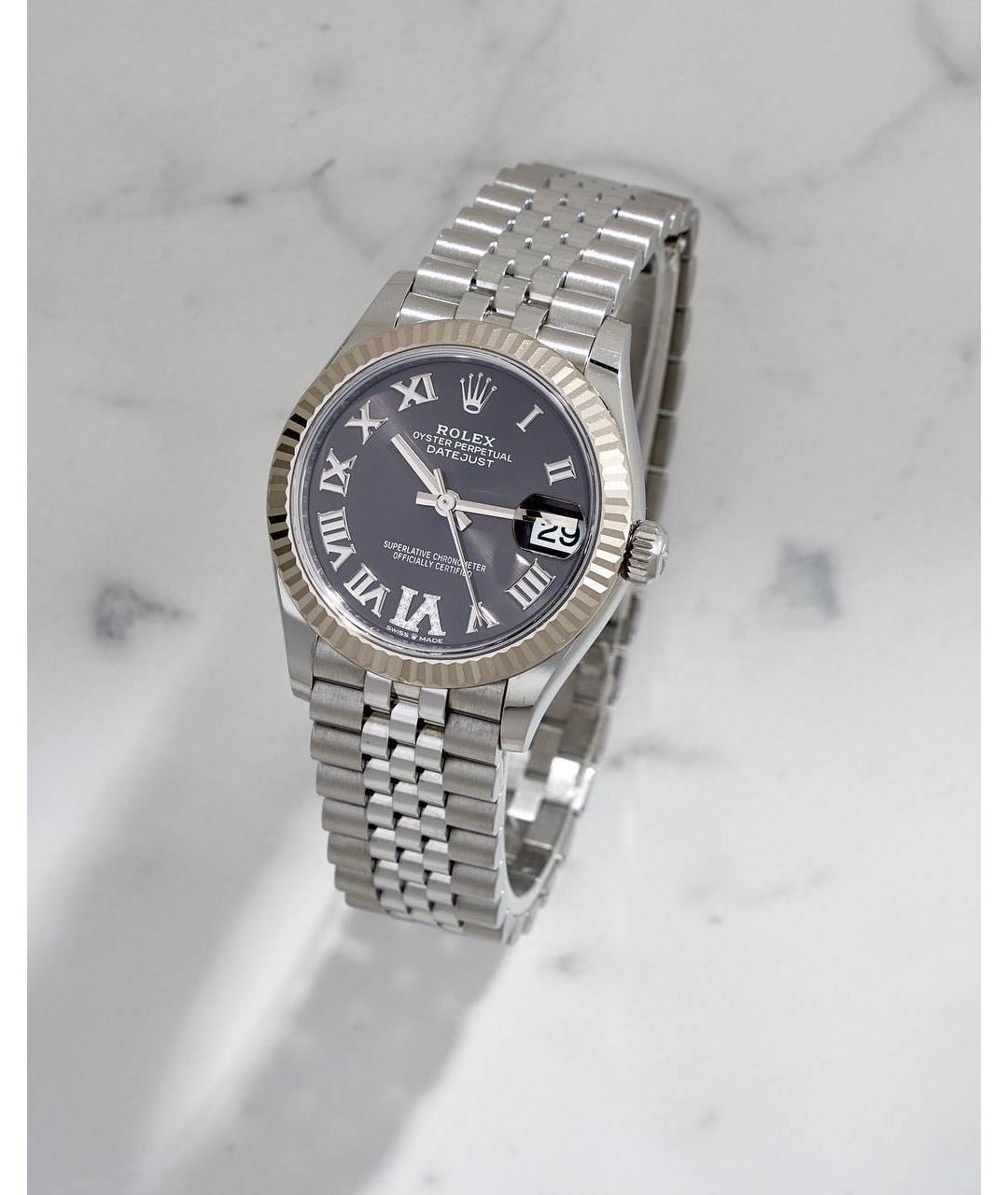 ROLEX Серебряные часы из белого золота, фото 9