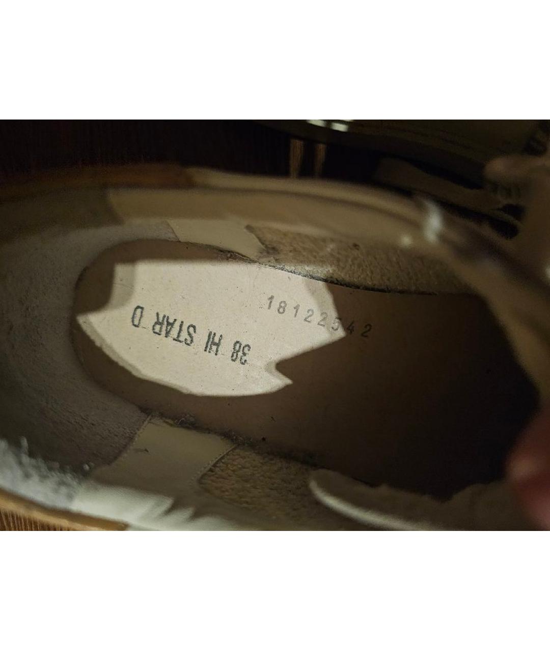GOLDEN GOOSE Белые кожаные кеды, фото 5