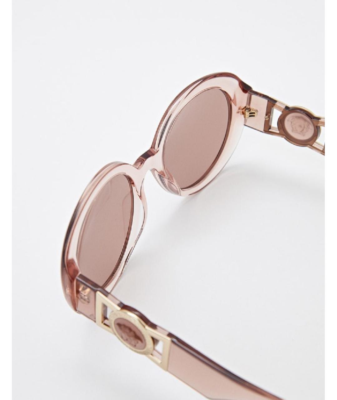 VERSACE Розовые пластиковые солнцезащитные очки, фото 2