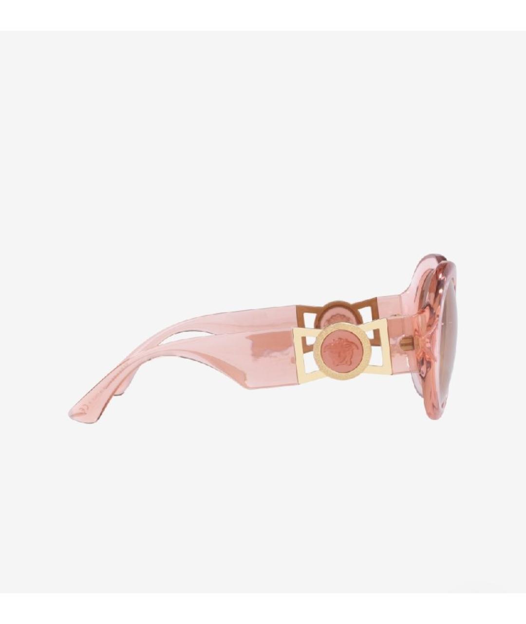 VERSACE Розовые пластиковые солнцезащитные очки, фото 8