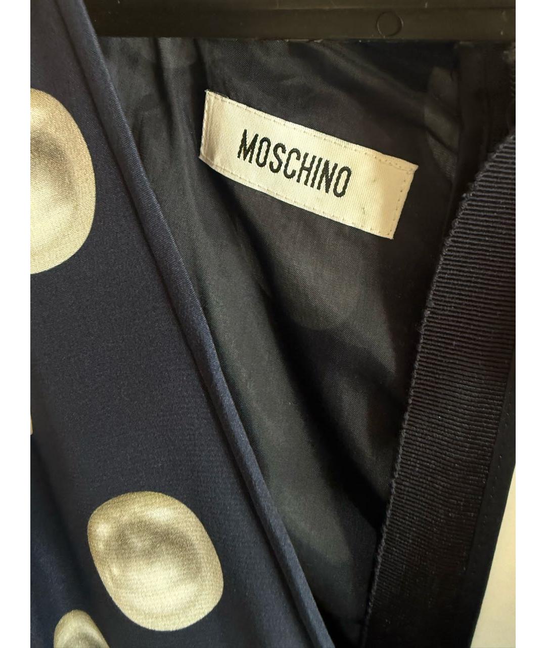 MOSCHINO Мульти шелковое повседневное платье, фото 5