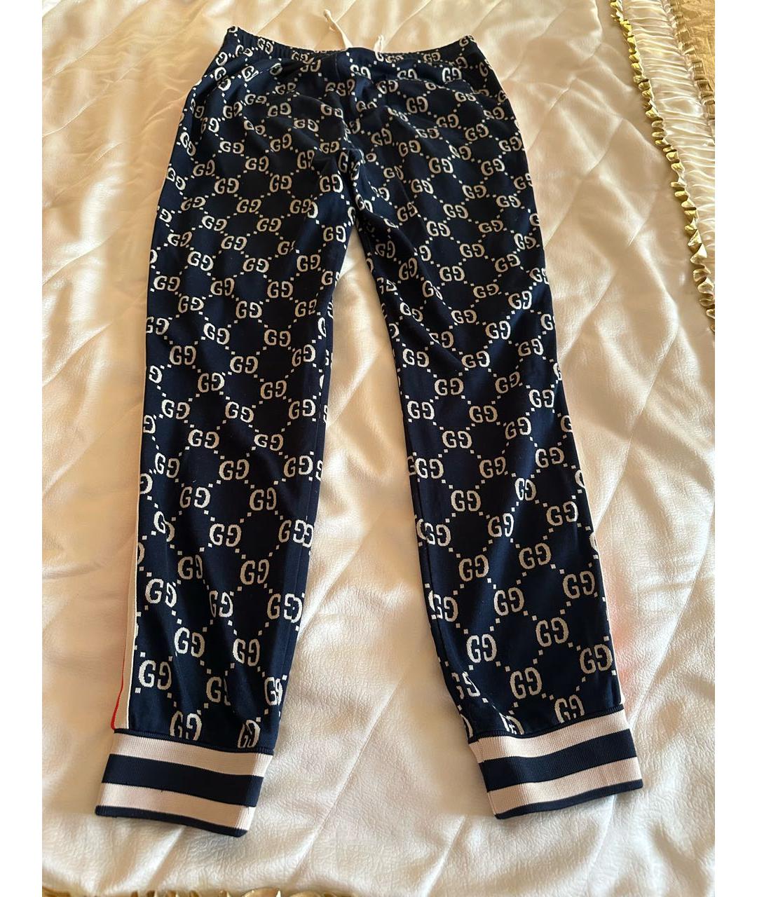 GUCCI Темно-синий повседневный костюм, фото 2