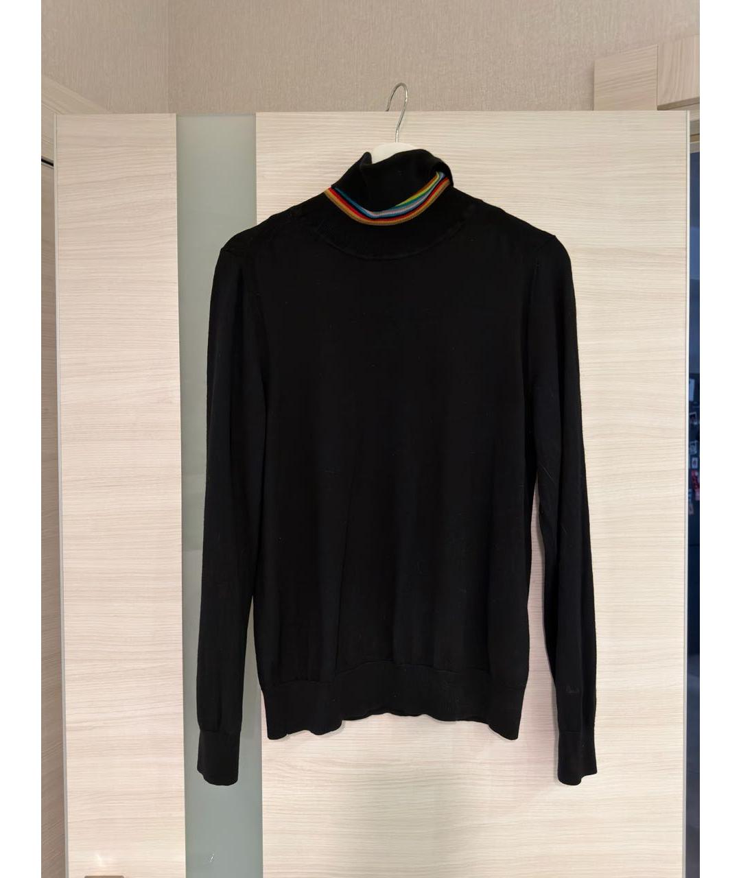 PAUL SMITH Черная шерстяная водолазка, фото 8