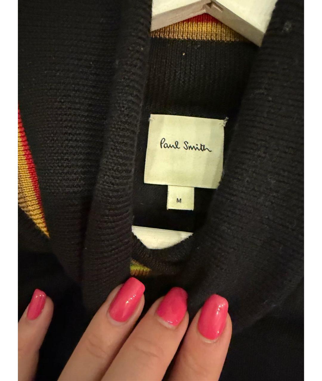 PAUL SMITH Черная шерстяная водолазка, фото 3
