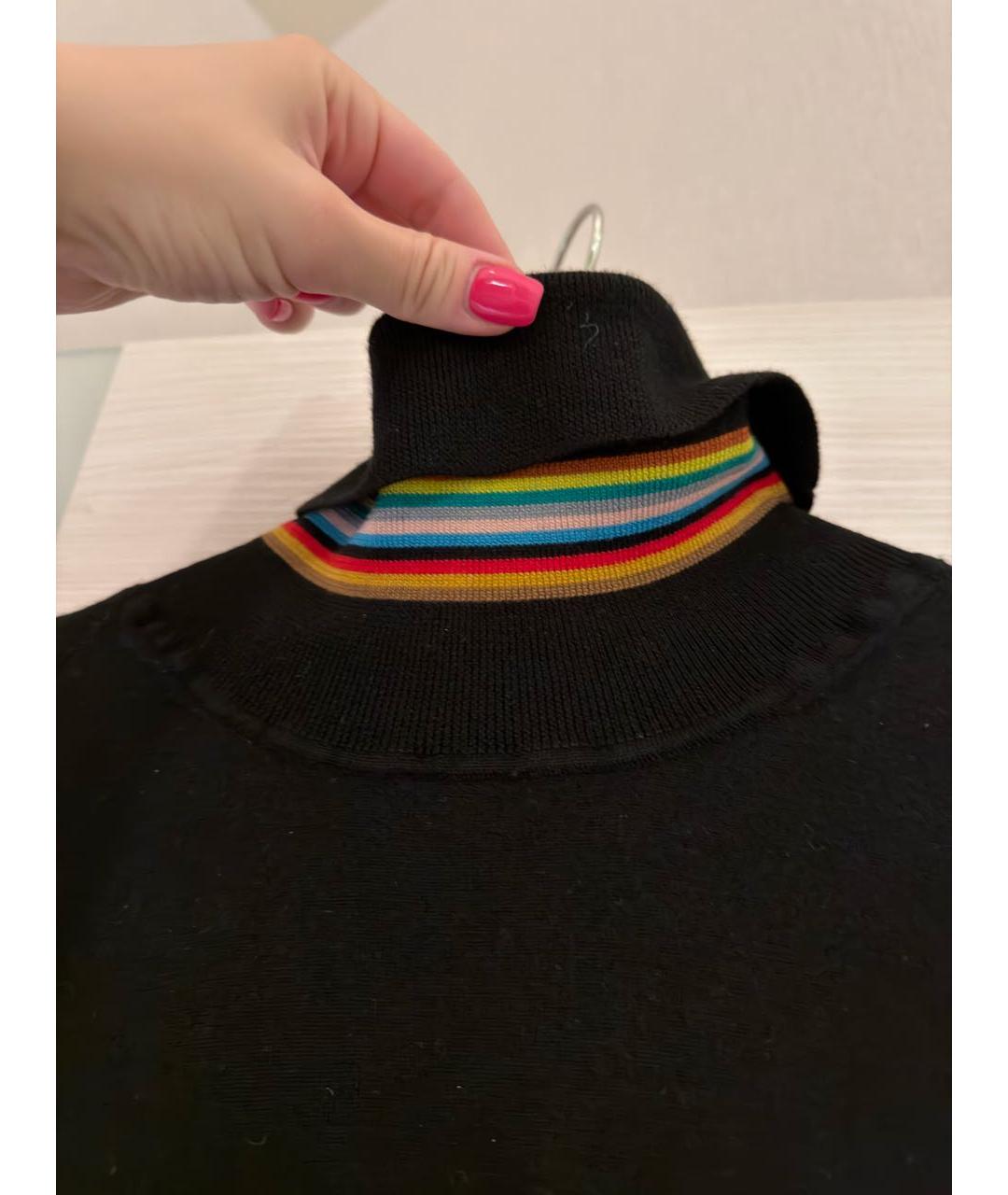PAUL SMITH Черная шерстяная водолазка, фото 4