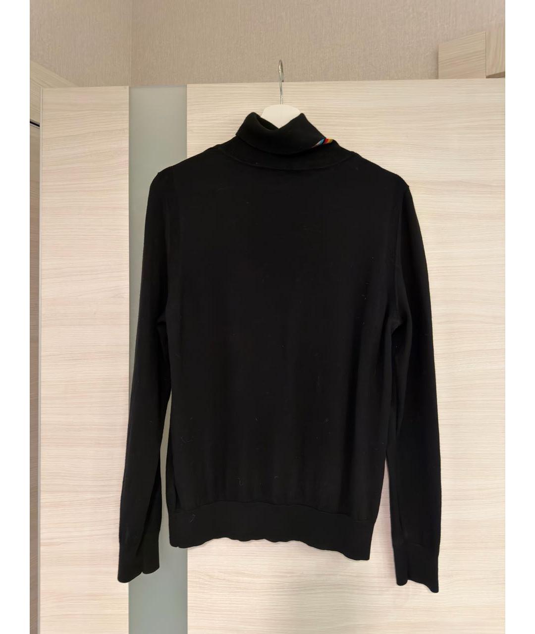 PAUL SMITH Черная шерстяная водолазка, фото 2
