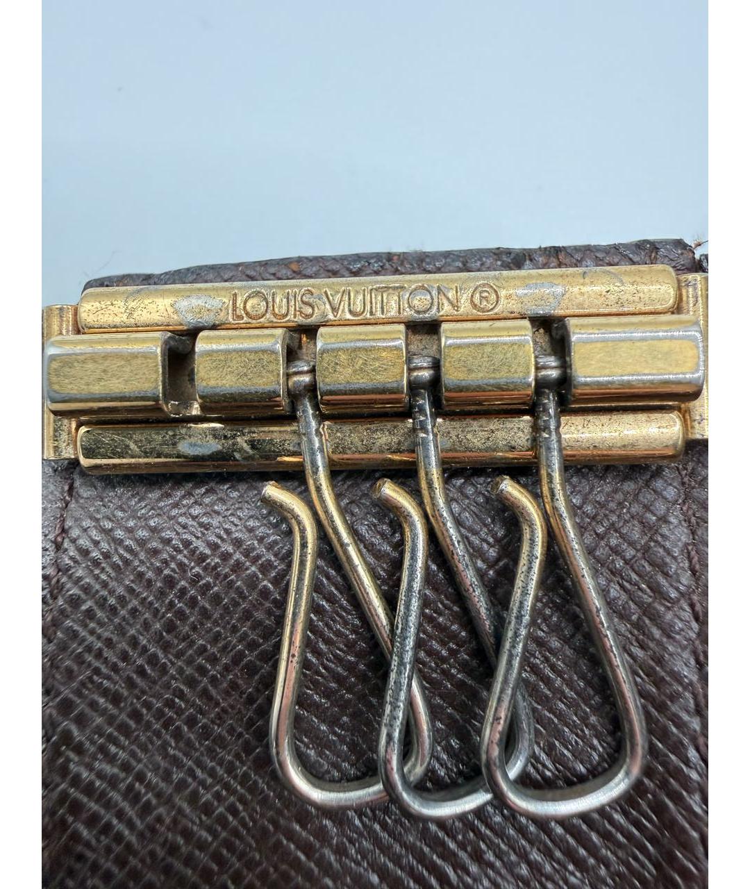 LOUIS VUITTON Коричневая ключница, фото 7