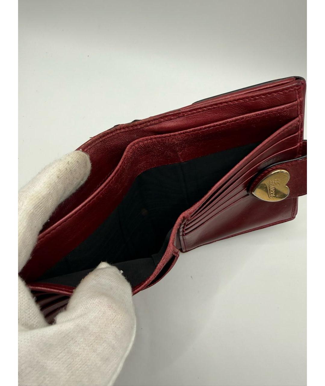 GUCCI Красный кошелек, фото 7