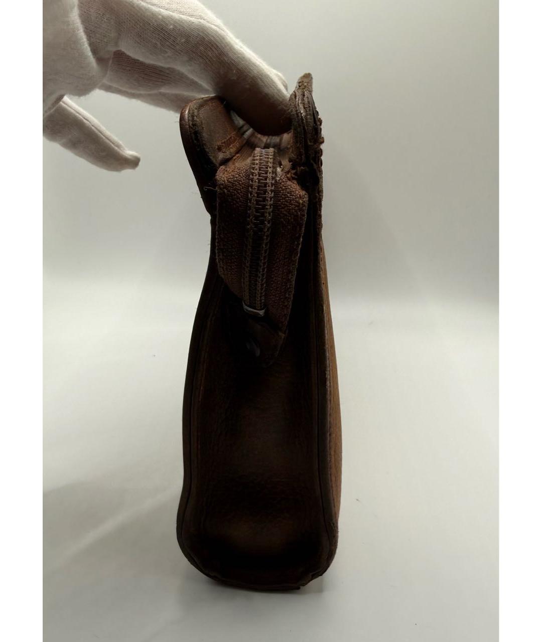 BURBERRY Коричневая кожаная барсетка, фото 3