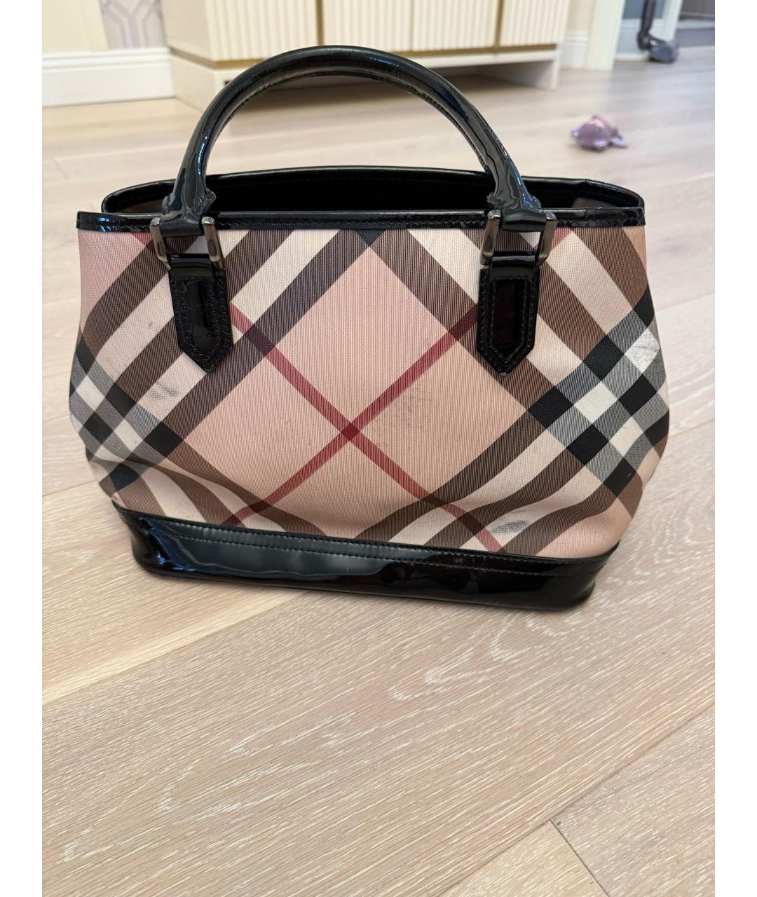 BURBERRY Бежевая сумка с короткими ручками, фото 5
