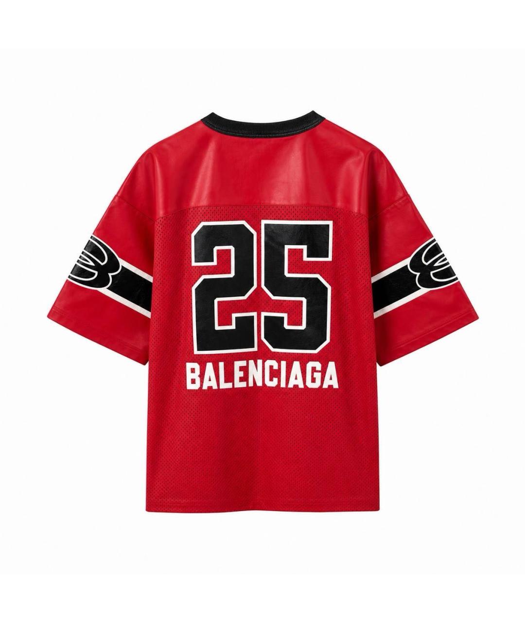 BALENCIAGA Красная футболка, фото 3