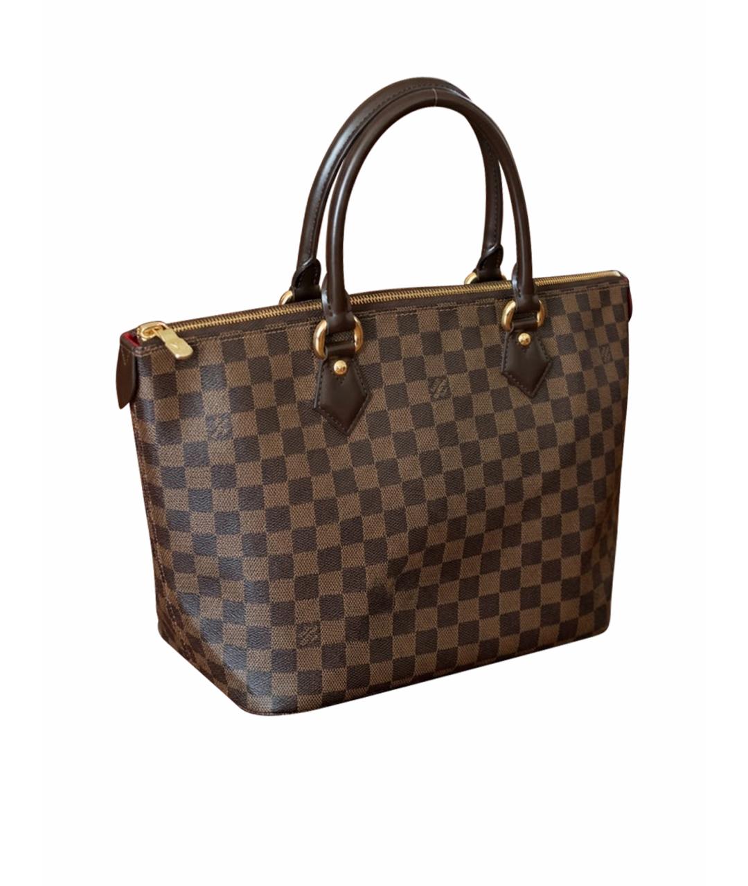 LOUIS VUITTON Коричневая кожаная сумка тоут, фото 1