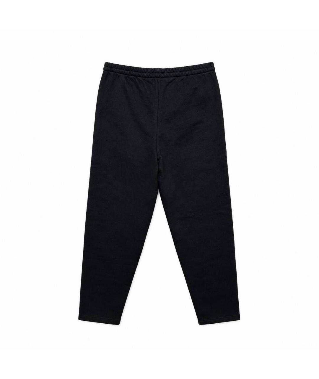 VETEMENTS Черные хлопковые прямые брюки, фото 3
