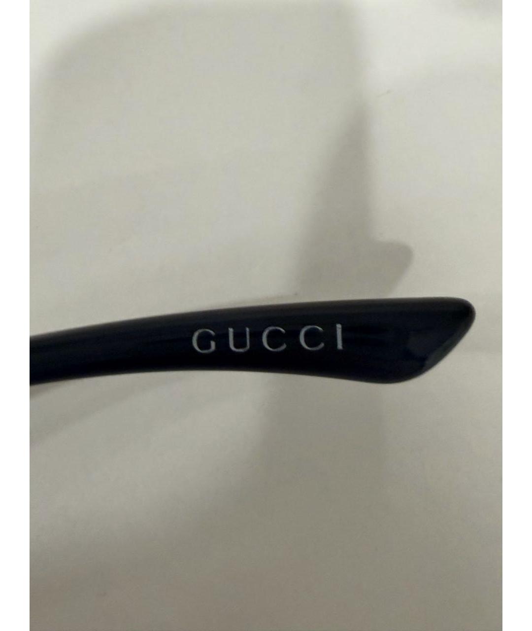 GUCCI Темно-синие пластиковые солнцезащитные очки, фото 7