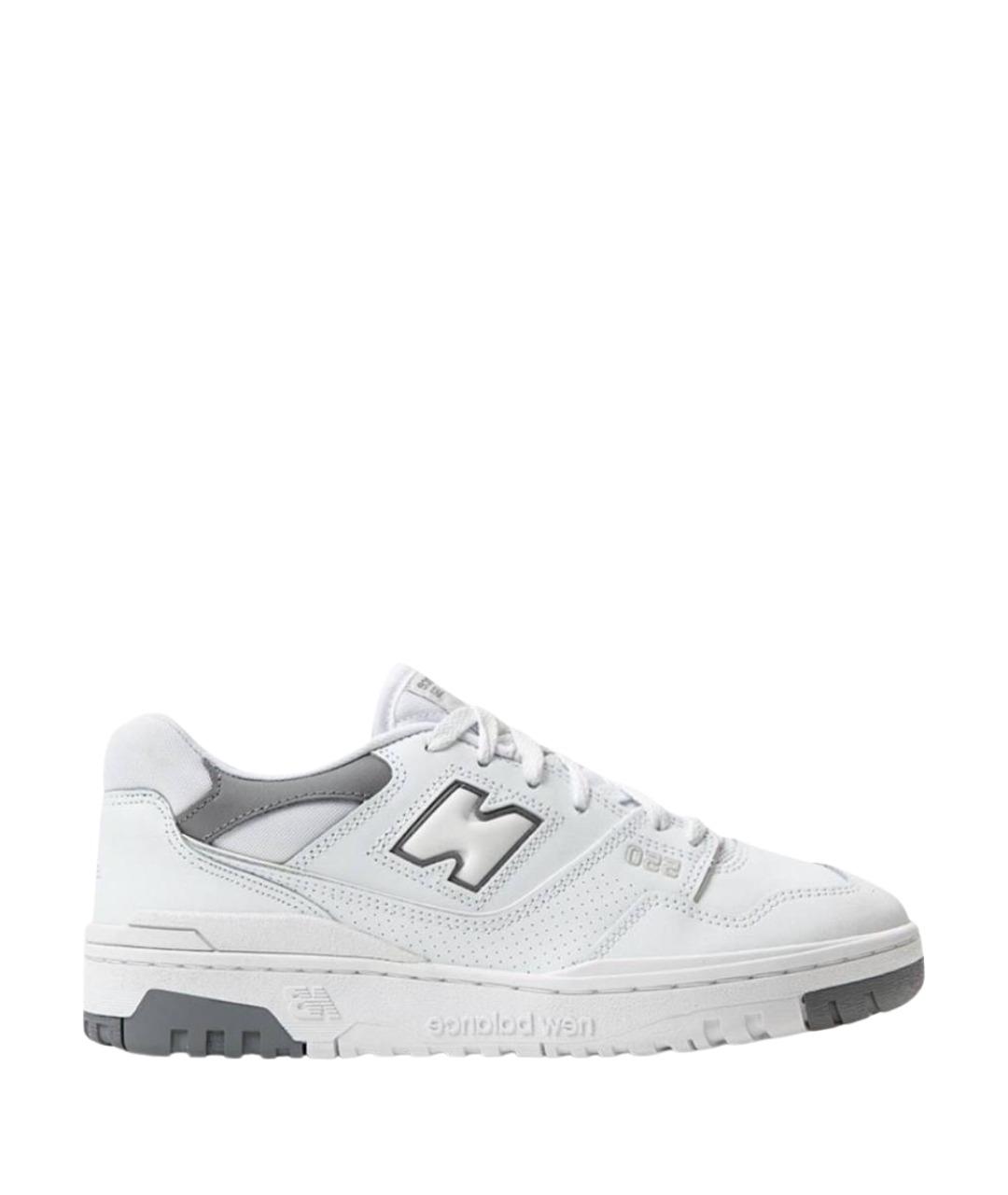 NEW BALANCE Белые кожаные низкие кроссовки / кеды, фото 1