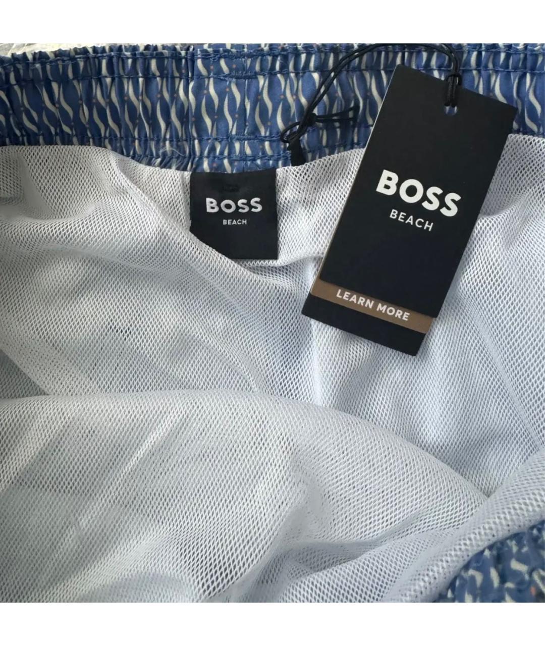 HUGO BOSS Голубые синтетические шорты, фото 6