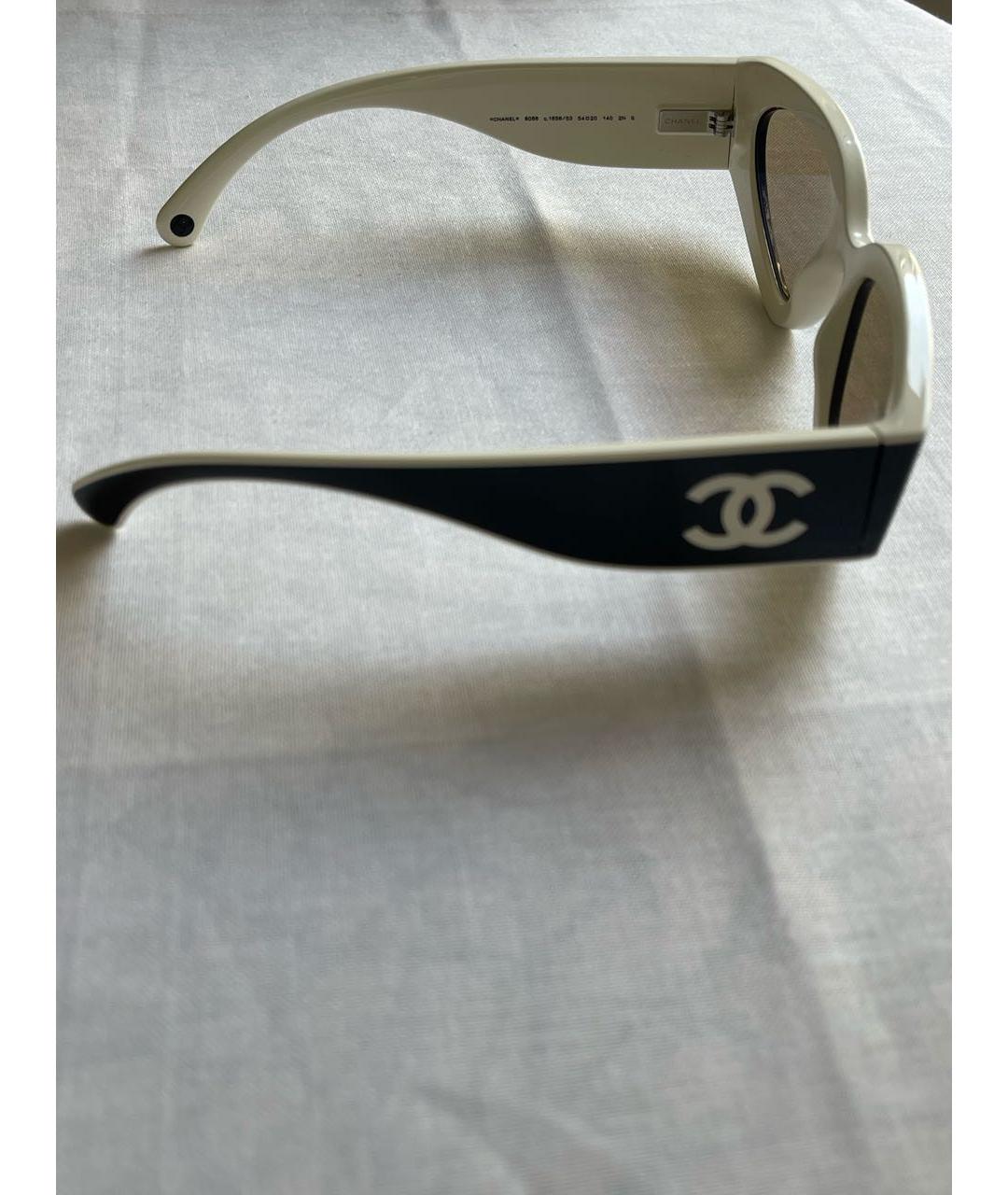 CHANEL Черные пластиковые солнцезащитные очки, фото 3