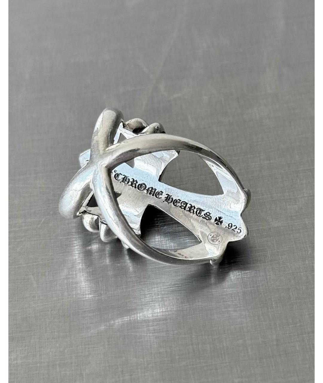CHROME HEARTS Серебряное серебряное кольцо, фото 3