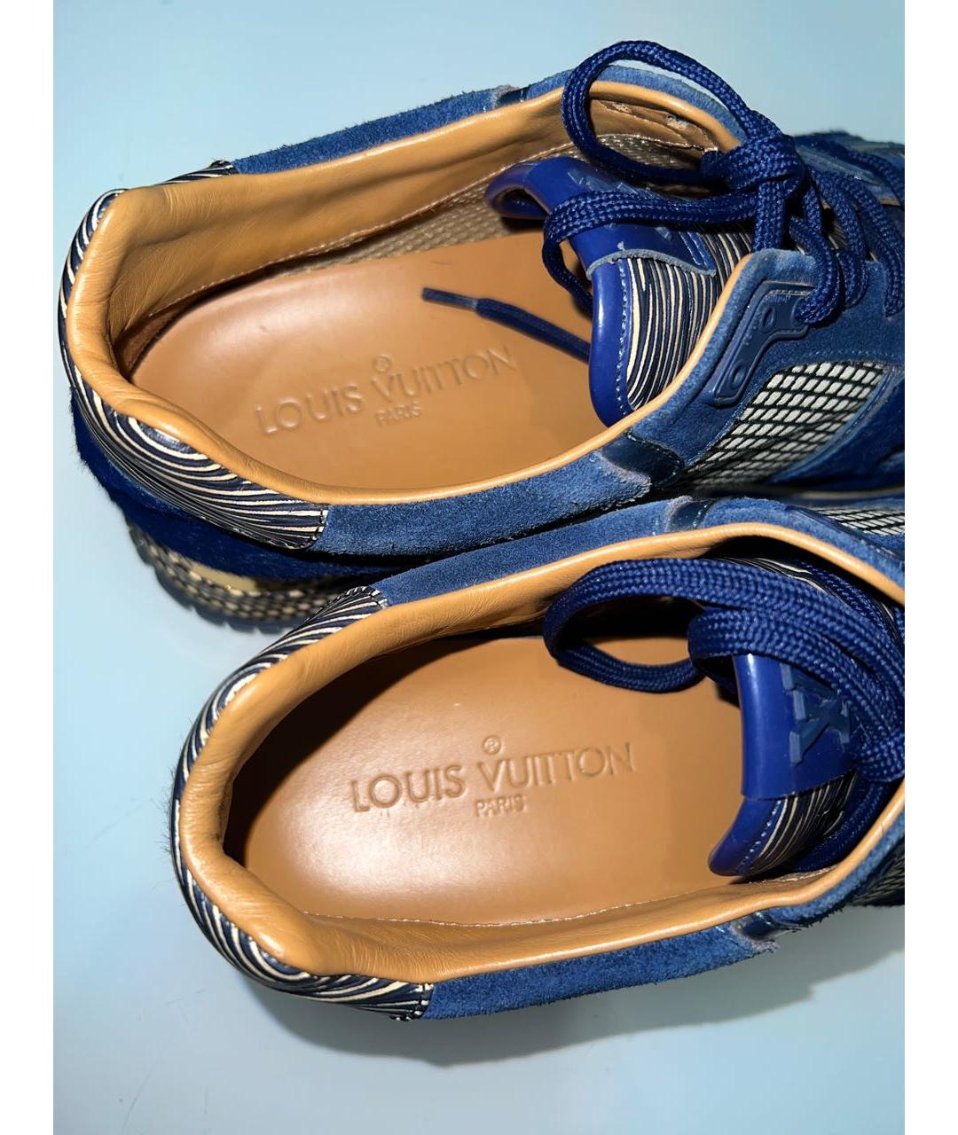 LOUIS VUITTON Синие кроссовки, фото 3