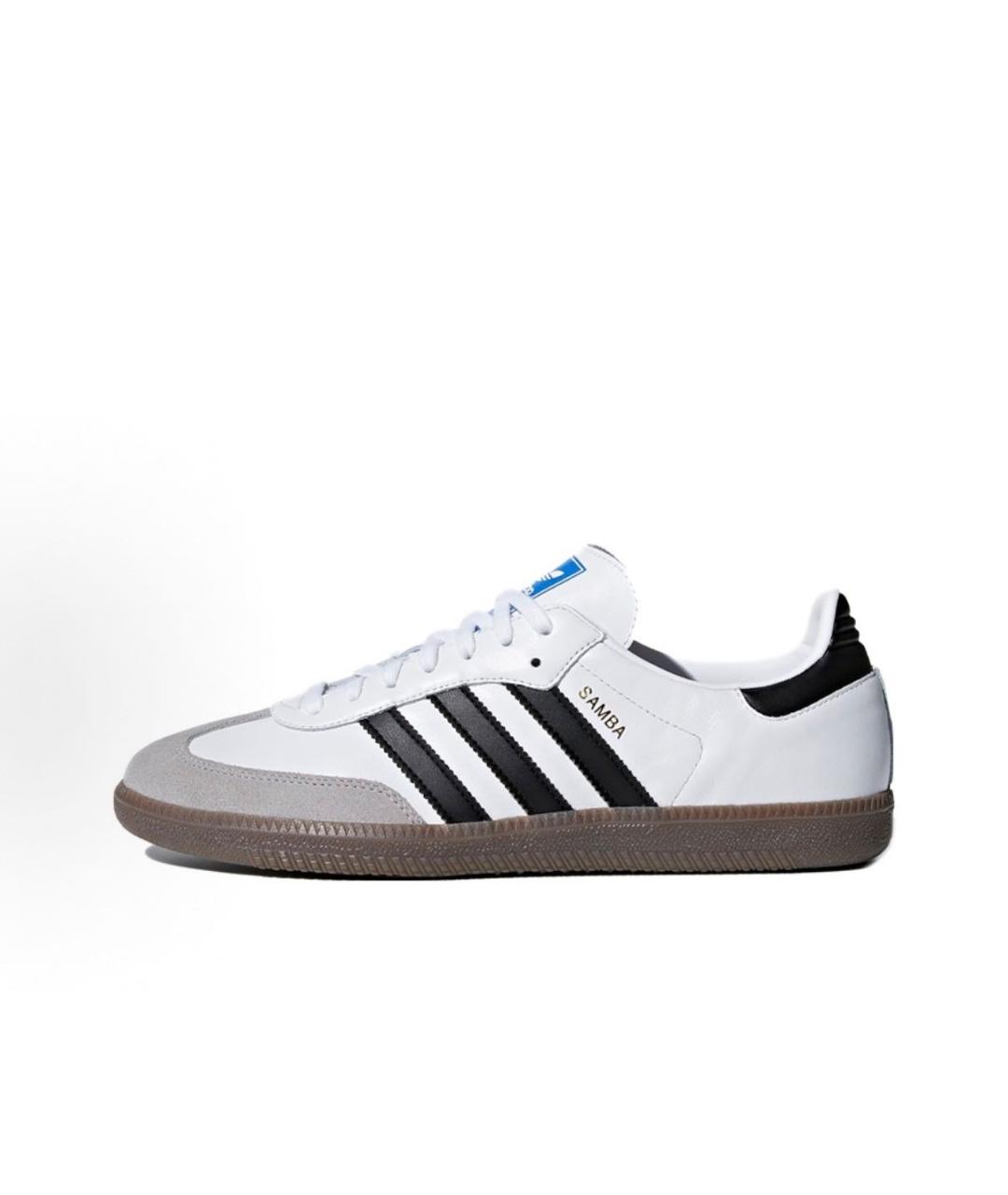 ADIDAS Белые кожаные кроссовки, фото 5