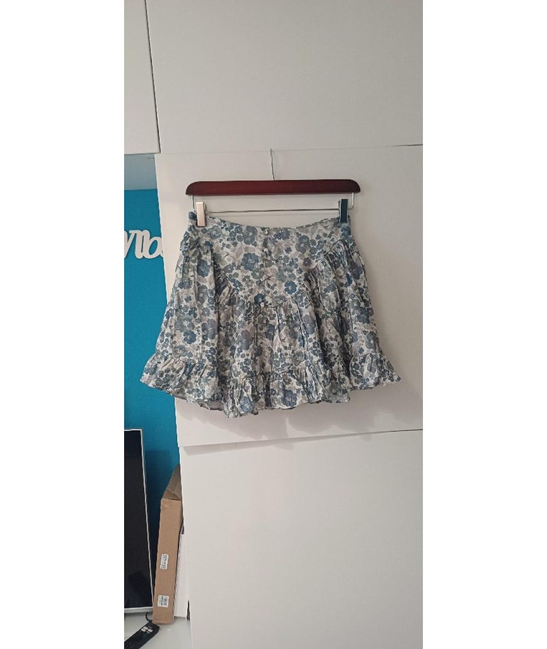 MIU MIU Голубой хлопковый костюм с юбками, фото 2