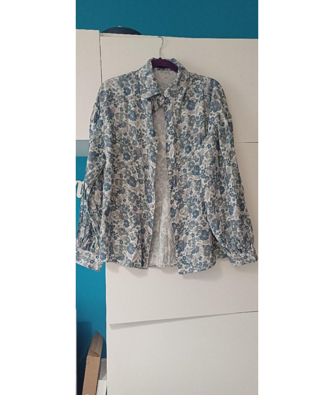 MIU MIU Голубой хлопковый костюм с юбками, фото 5