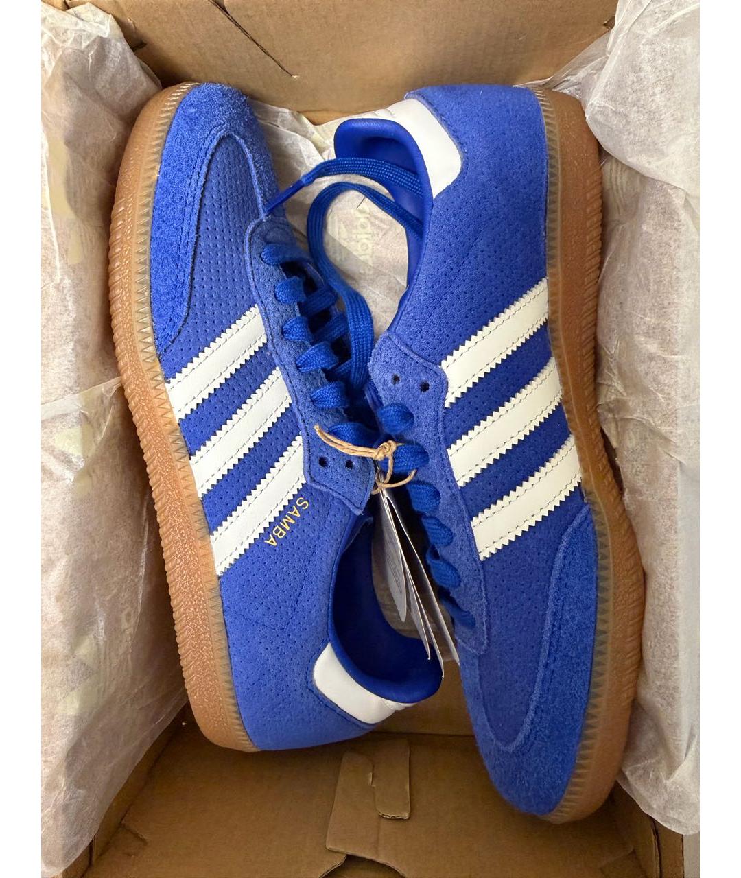 ADIDAS Синие кроссовки, фото 4