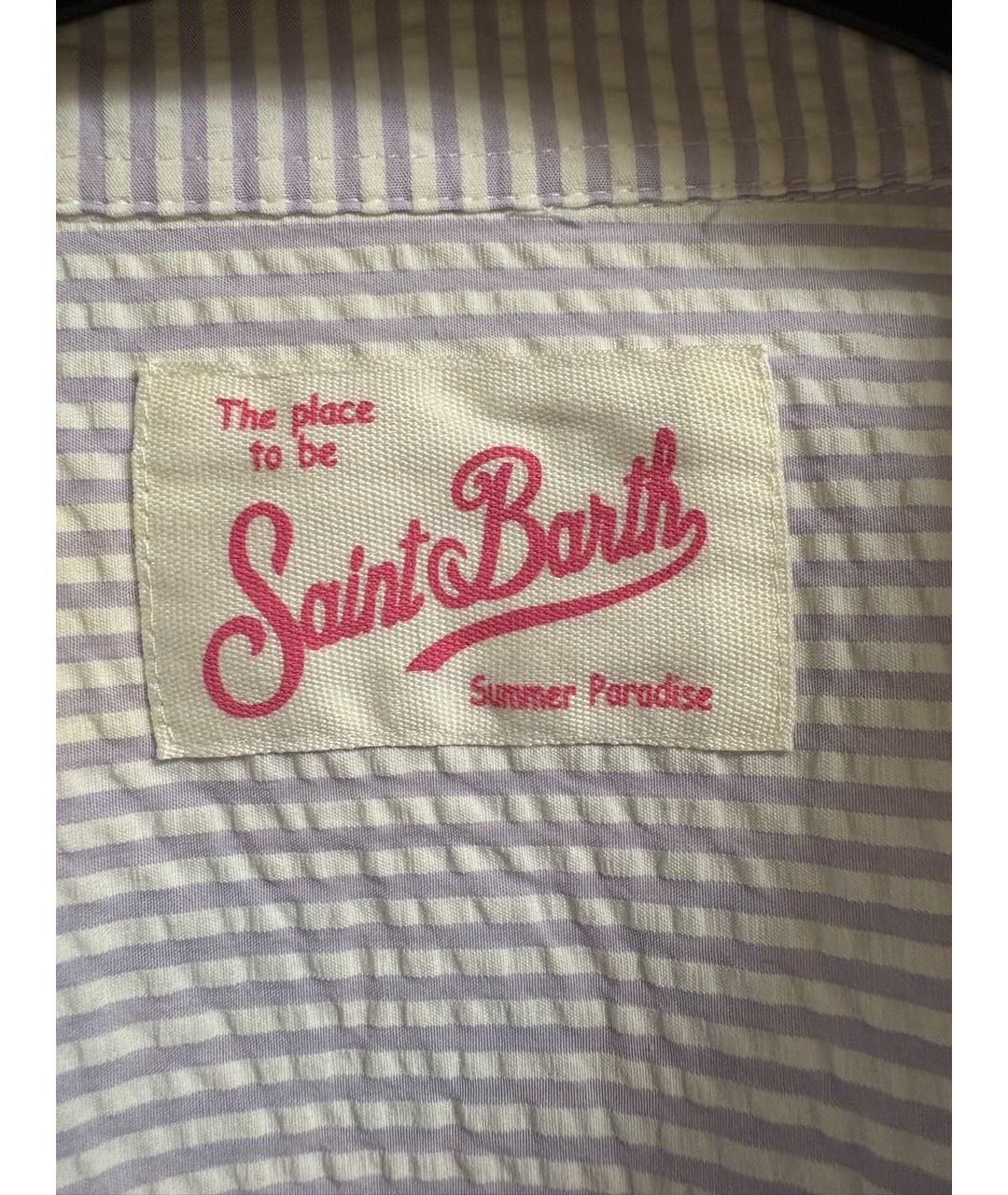 MC2 SAINT BARTH Фиолетовая хлопковая рубашка, фото 7