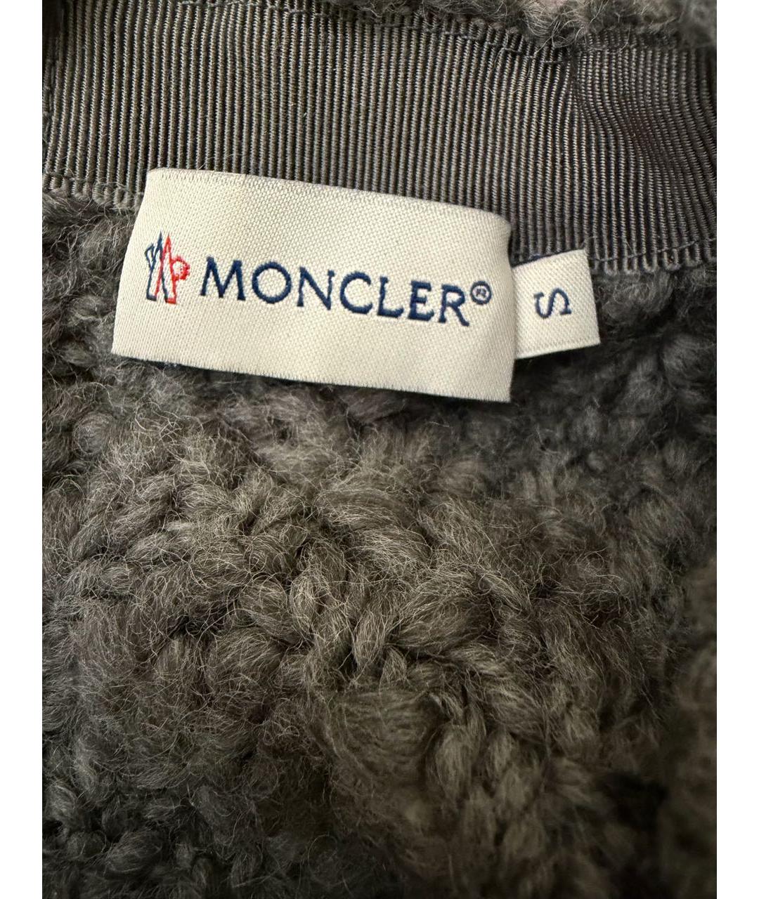 MONCLER Серый шерстяной джемпер / свитер, фото 3