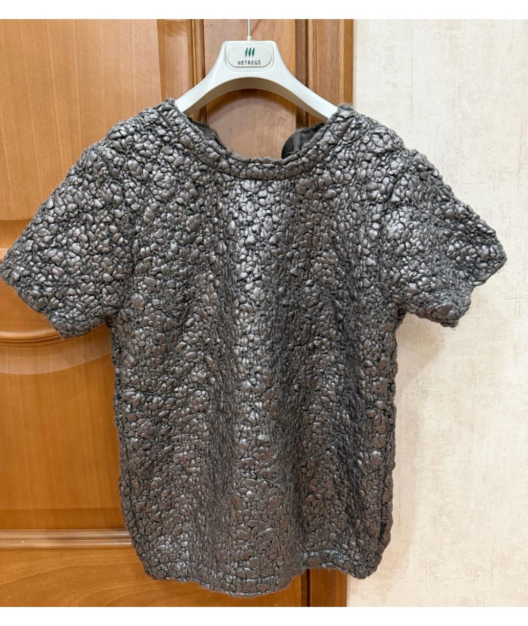 MONCLER Серый шерстяной джемпер / свитер, фото 7