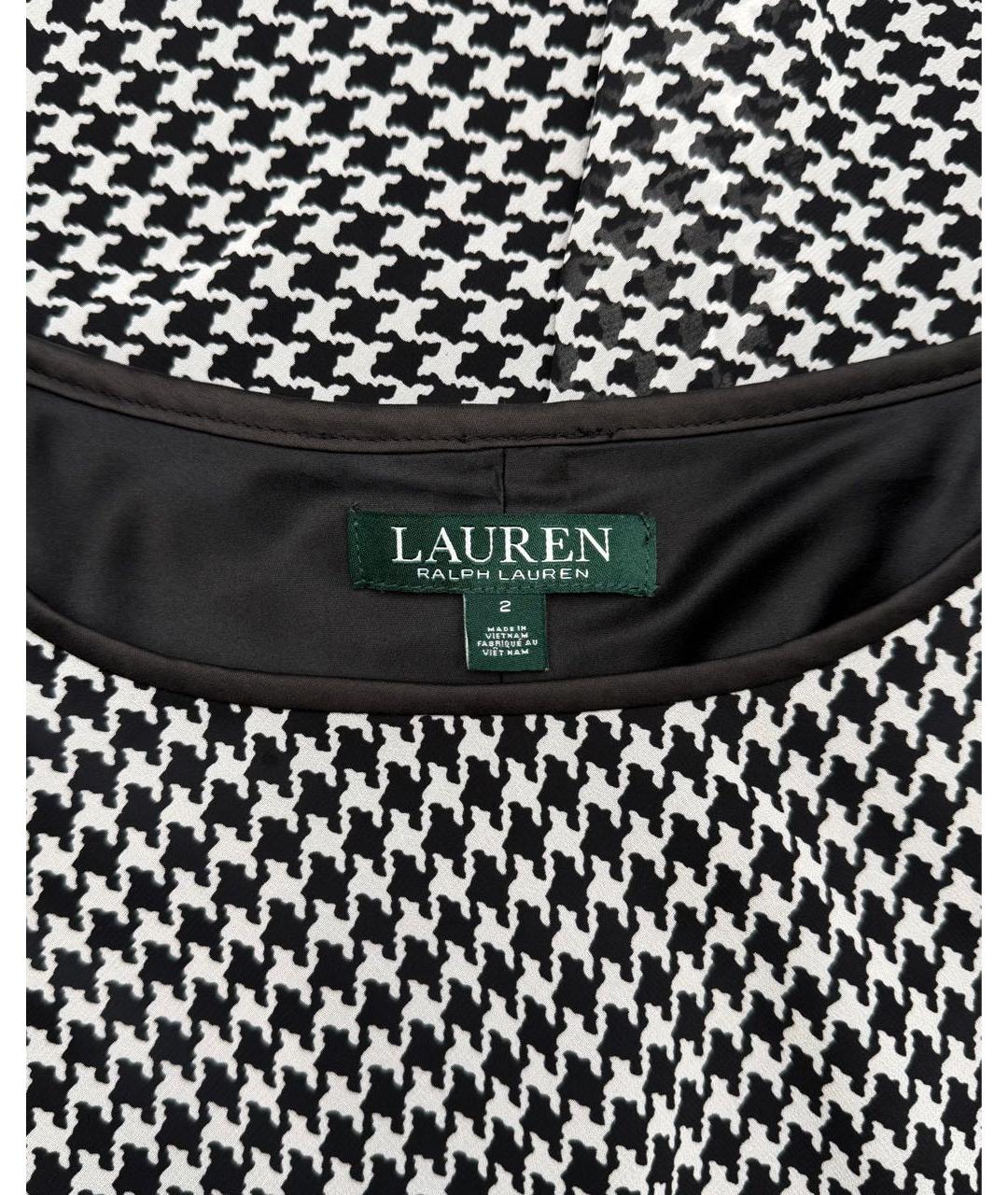 RALPH LAUREN Черное полиэстеровое повседневное платье, фото 3